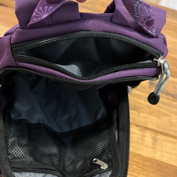 REI Bags Rei Backpack Purple Floral Print Adjustable Straps 3